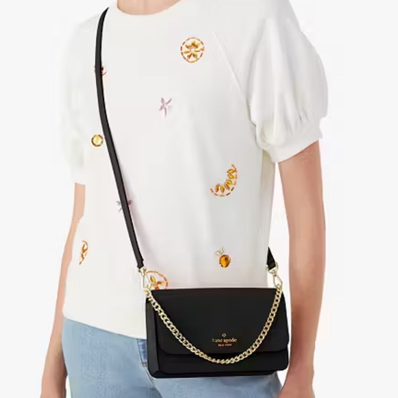 Kate Spade Black Mini Madison Willow Crossbody Bag - Picture 2 of 11